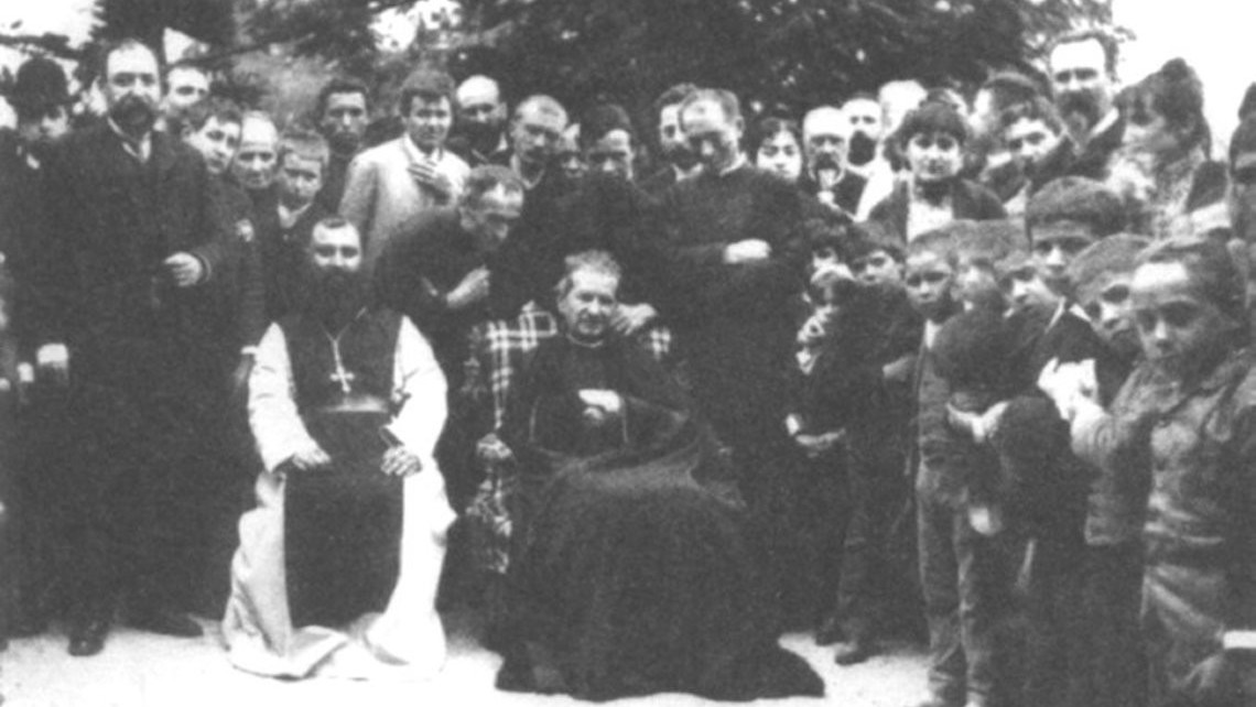 St. John Bosco With Young People Copy